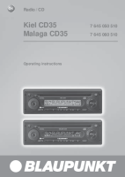 Blaupunkt Kiel-CD-35 - Owners Manual